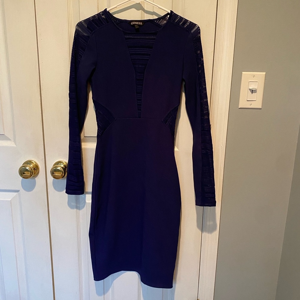 Express Navy Blue Women's Dress